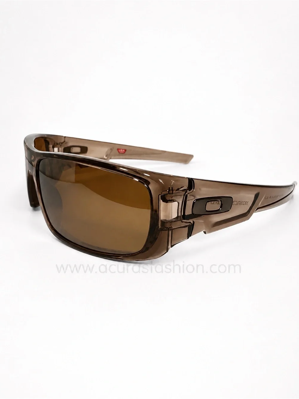 Oakley Brown Transparent Frame Sunglasses with Brown Lenses